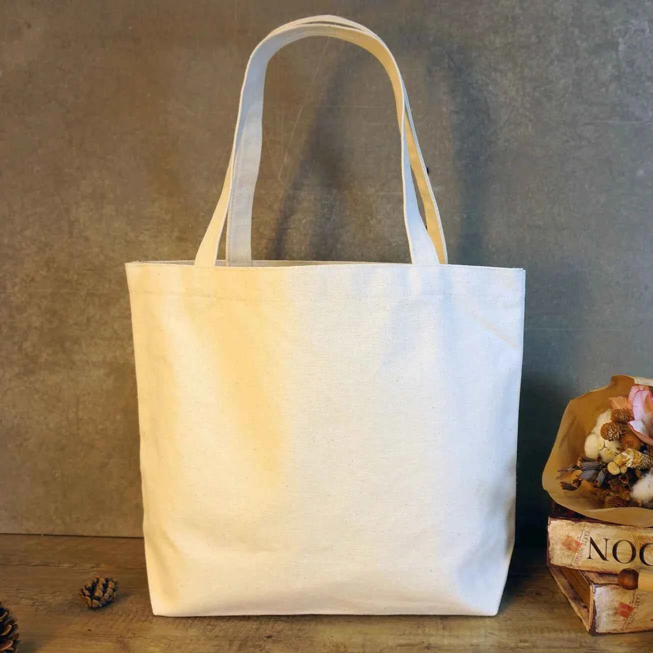 托特包XL｜有底無邊帆布袋・支援客製印刷